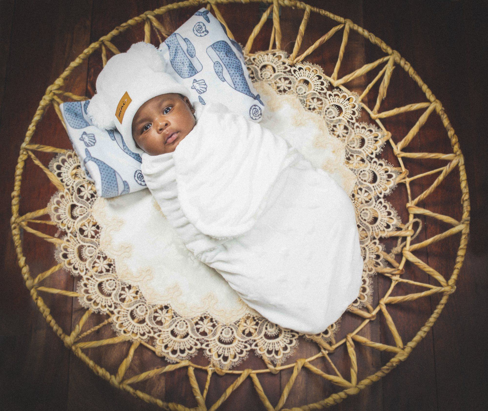 Sleeping newborn portrait